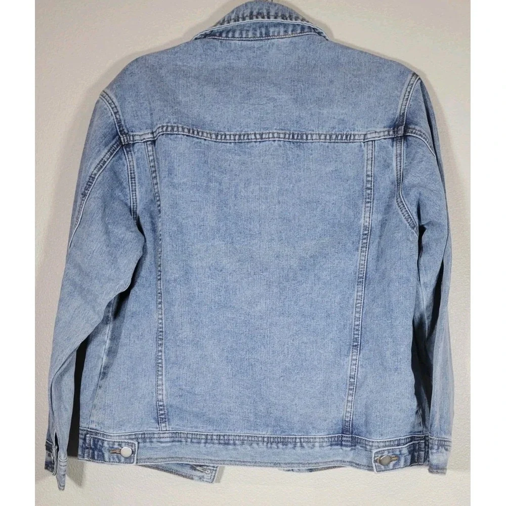 Gemini Fusion Gemini Fusion Bridal Denim Jacket Roman‎ Numeral Detail Size Small